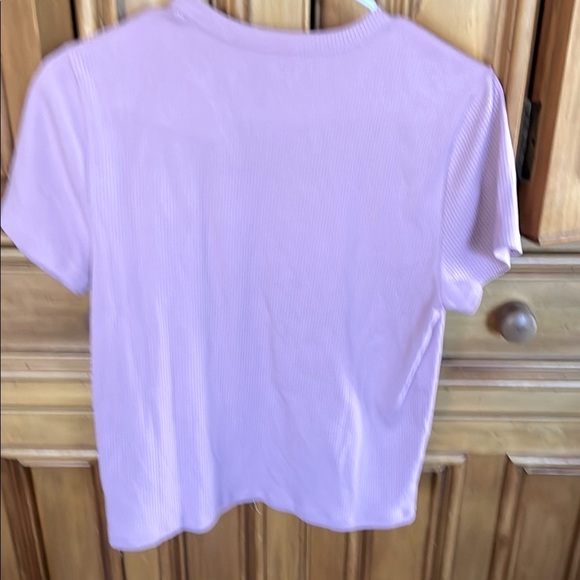 Pink Ribbed T-Shirt - Picture 8 of 8